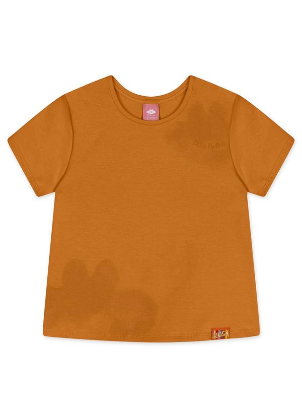 Vista 2 Blusa Manga Curta Infantil Feminina Laranja Lilica Ripilica Lilica Ripilica