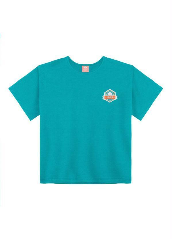 Blusa Manga Curta Infantil MeninaVerde