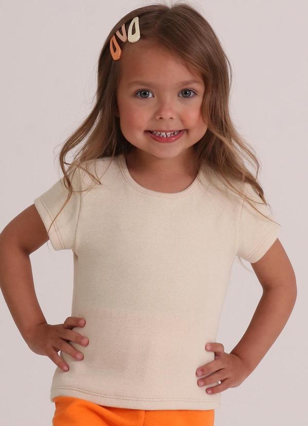 Vista 2 Blusa Mc Básica Rosa Tink Bink Tink Bink