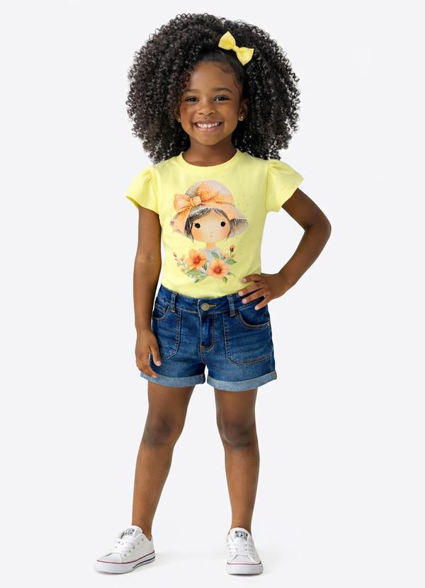 Blusa Meia Malha e Malha Leve Amarelo