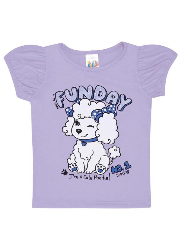 Blusa Meia Malha Menina Roxo