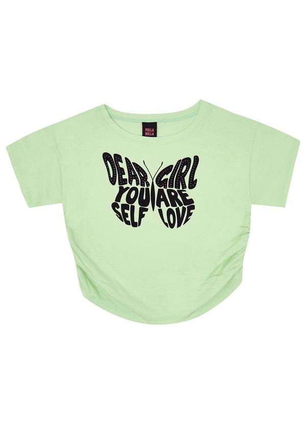 Blusa Meia Malha Menina Verde