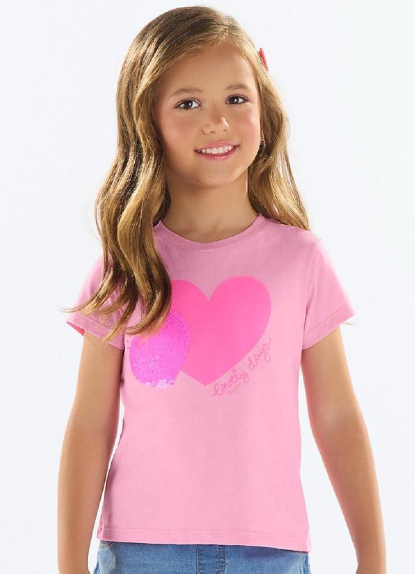 Blusa Meia Malha Menina Rosa