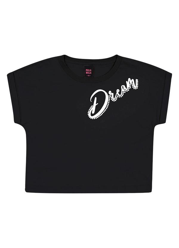 Vista 2 Blusa Meia Malha Preto Pulla Bulla Pulla Bulla