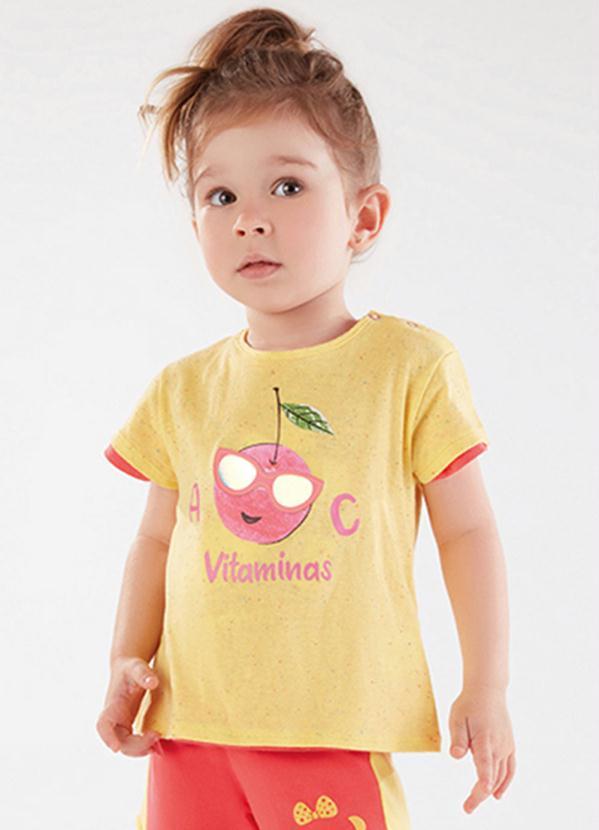 Blusa Menina Amarela