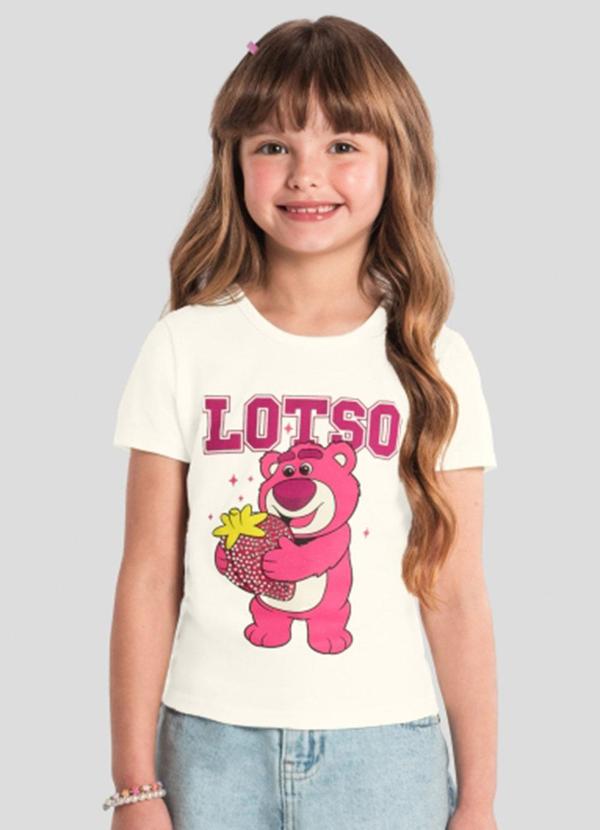 Vista 2 Blusa Menina do Lotso com Brilho Natural Brandili Brandili