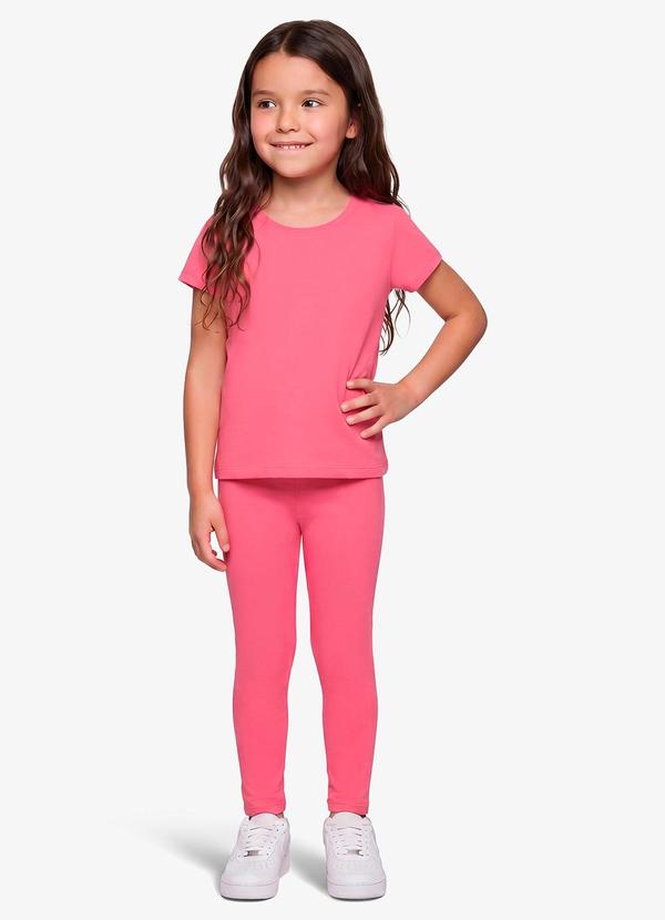 Blusa Menina em Cotton Leve Rosa