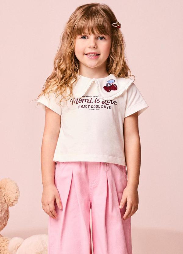 Blusa Menina Infantil em Tricoline de Cerejinha