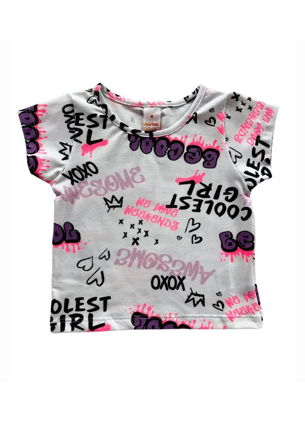Blusa Mnaga Curta Estampada Marisol Pink