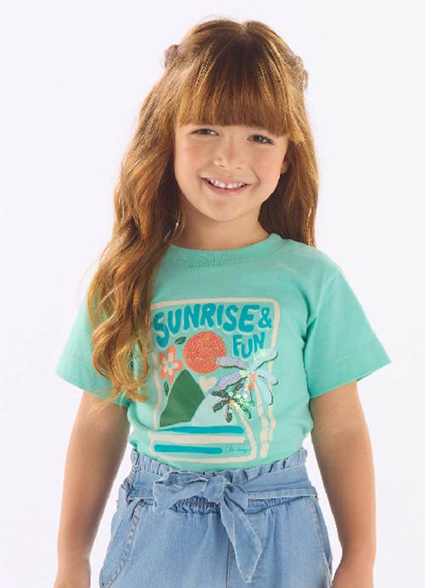 Blusa Nascer do Sol Algodão Verde