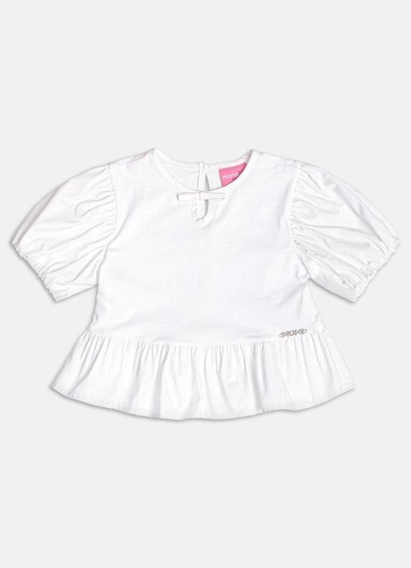 Blusa Off com Mangas Balonê