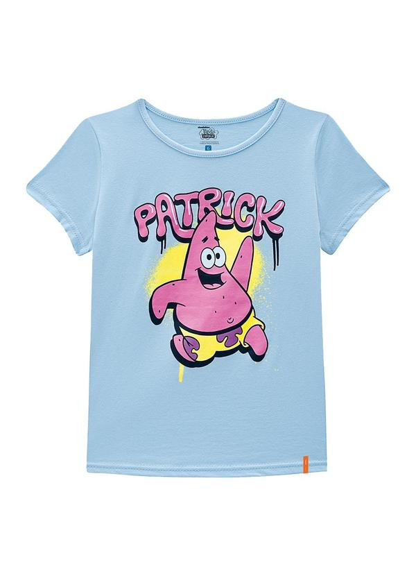 Blusa Patrick® em Malha Azul Pastel