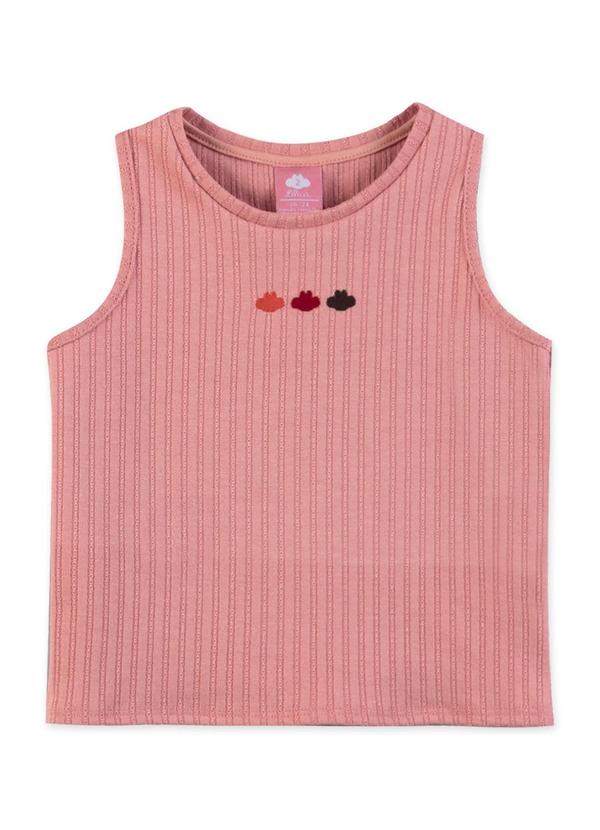 Blusa Regata Bebê Feminina Lilica Ripilica Rosa