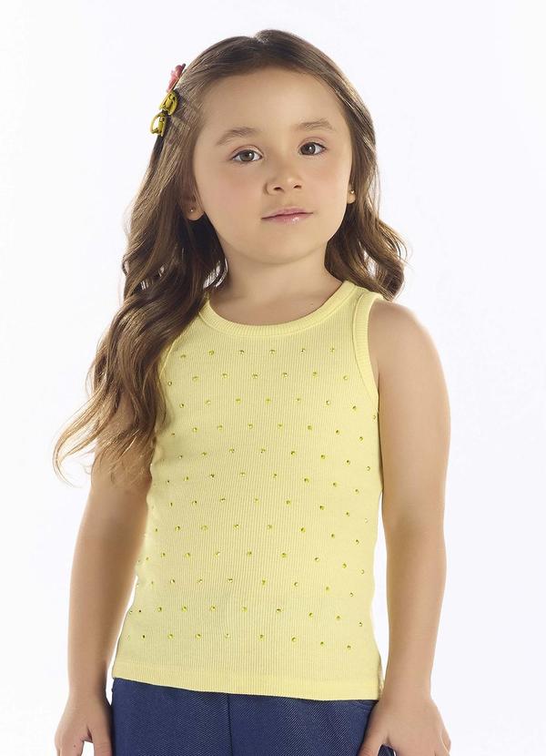 Blusa Ribana com Elastano Leve Amarelo