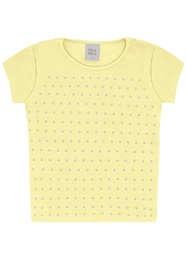 Blusa Ribana com Elastano Leve Amarelo