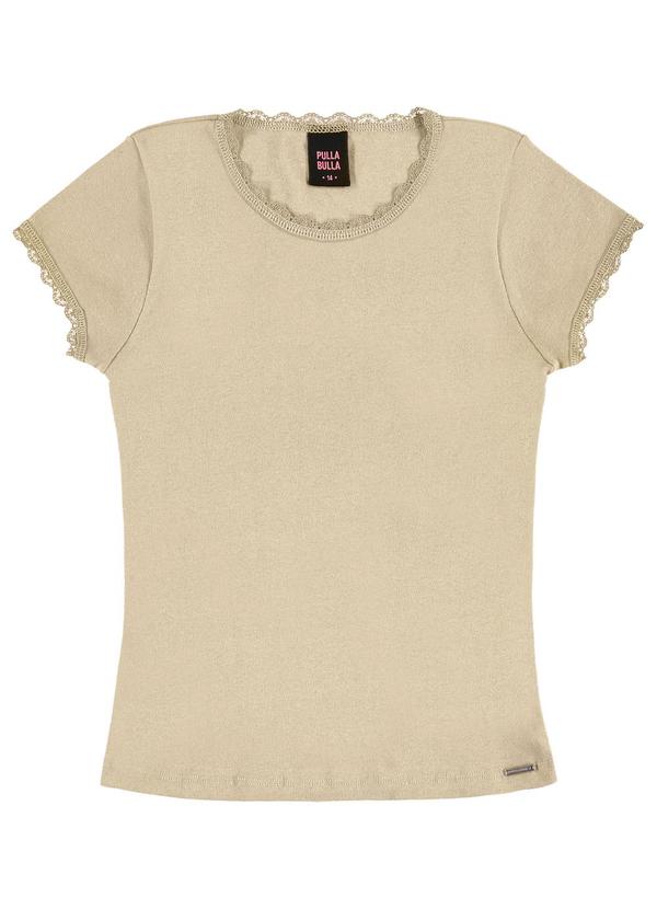 Blusa Ribana com Elastano Leve Marrom
