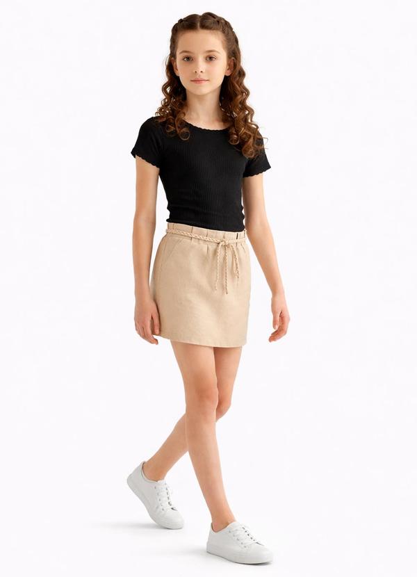 Blusa Ribana com Elastano Leve Preto