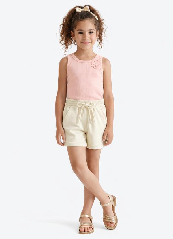 Blusa Ribana com Elastano Leve Rosê