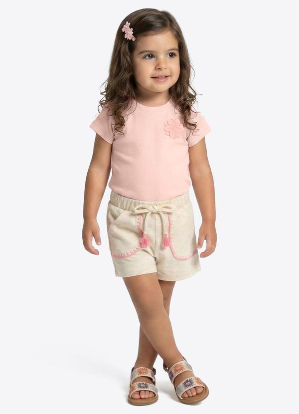 Blusa Ribana com Elastano Leve Rosê