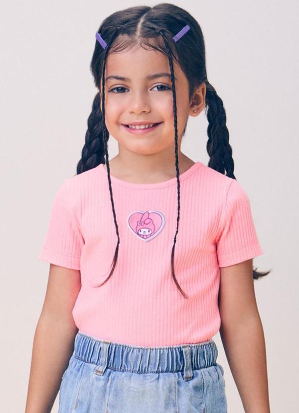 Blusa Rosa Canelada da My Melody