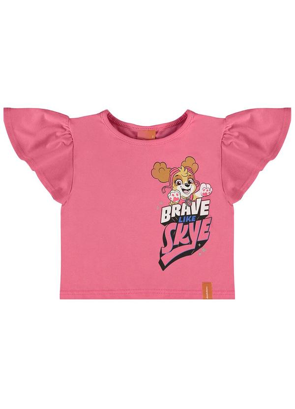 Vista 2 Blusa Rosa Escuro Box Patrulha Canina® Menina Malwee Kids Malwee Kids