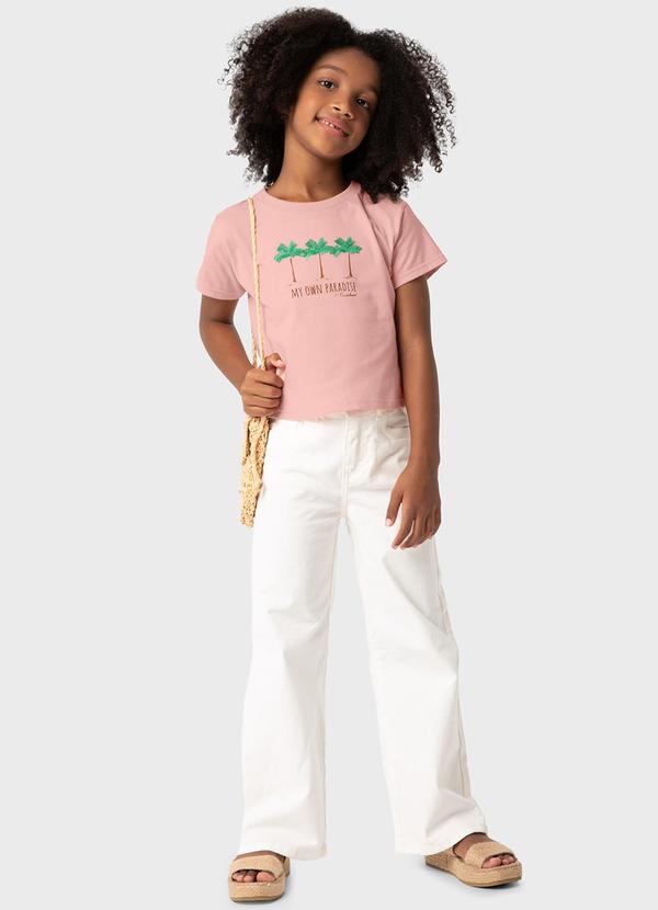 Vista 2 Blusa Rosê Box My Own Paradise Menina Carinhoso Carinhoso