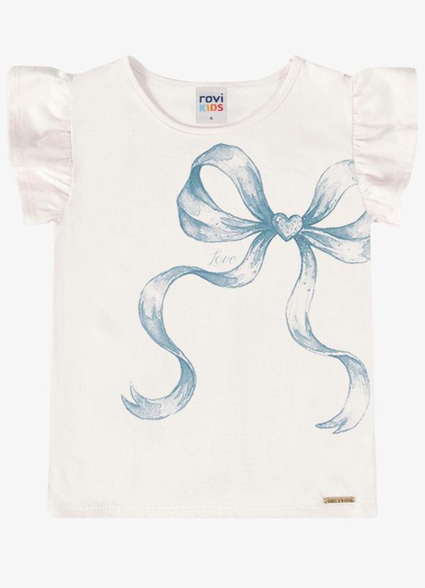 Blusa Verão Menina com Strass Bege