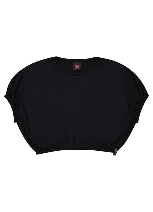 Vista 2 Blusa Viscolycra Menina Preto Pulla Bulla Pulla Bulla