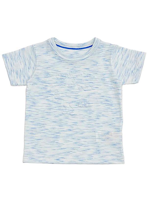 Camisa Dino Manga Curta Infantil Branco