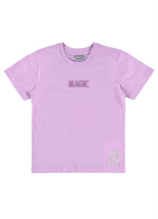 Vista 2 Camiseta Básica Infantil Magic Roxo Quimby Quimby