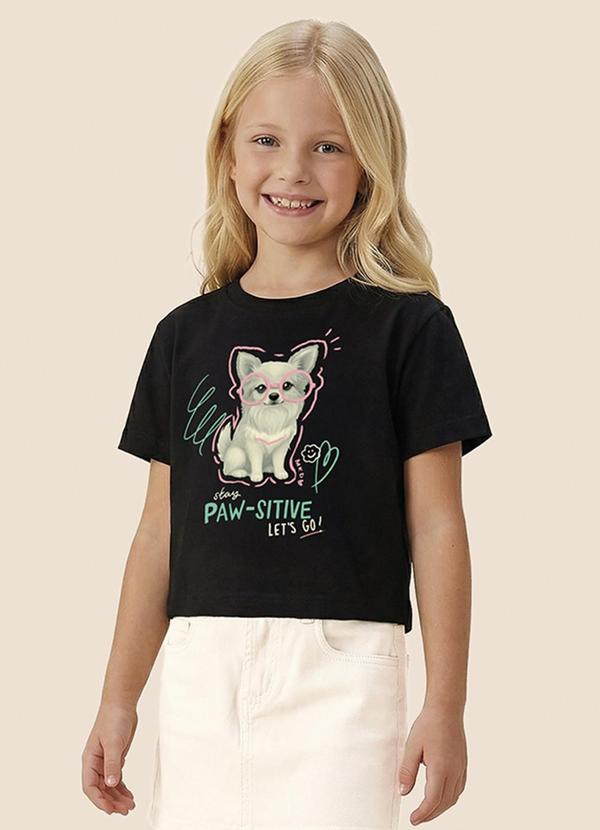 Camiseta Box Stay Paw-Sitive Preto