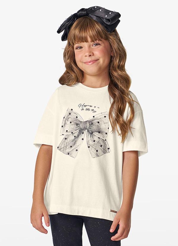 Vista 2 Camiseta Feminina em Meia Malha Bege Rovitex Rovitex