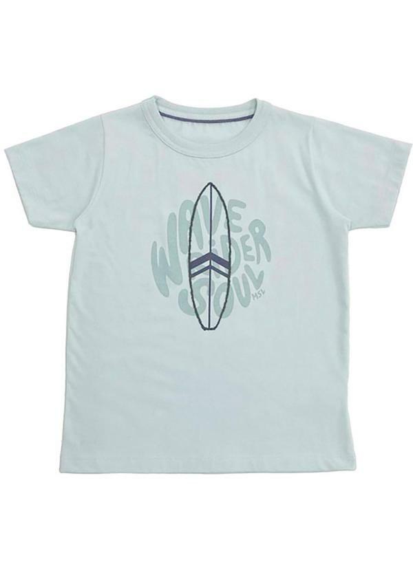Vista 2 Camiseta Manga Curta Infantil Verde Marisol Marisol