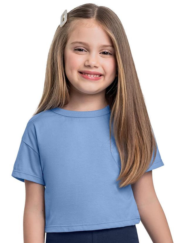 Camiseta Menina Azul