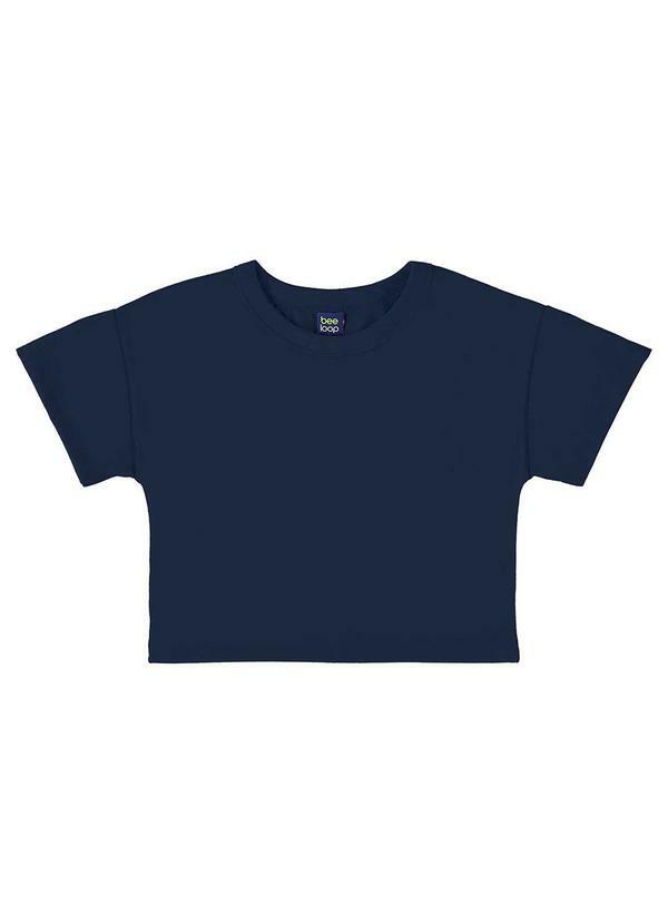 Camiseta Menina Azul