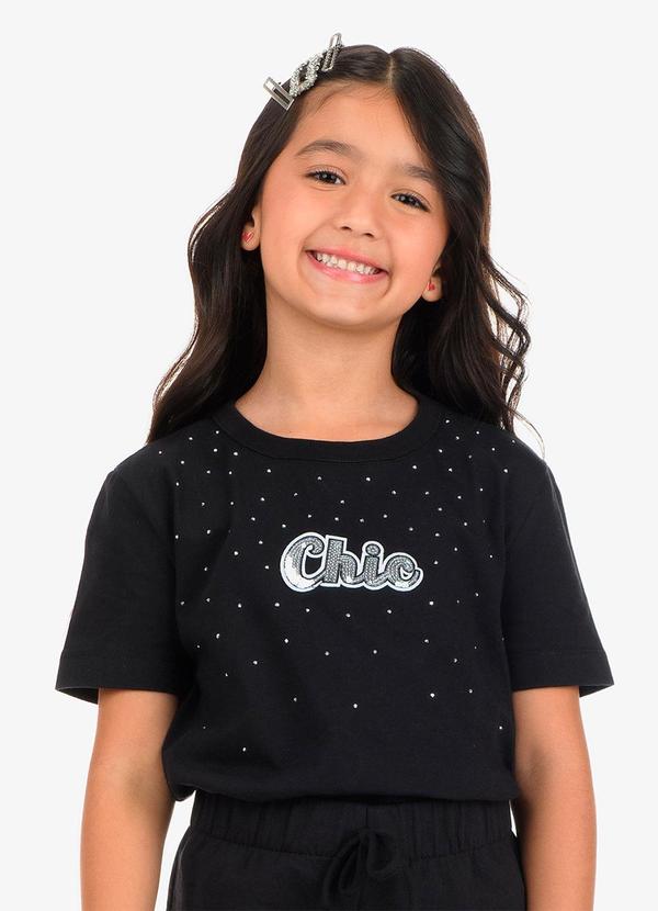 Vista 2 Camiseta Preto Rovi Kids Rovi Kids