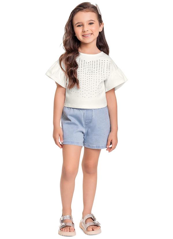 Cropped em Cotton Bege
