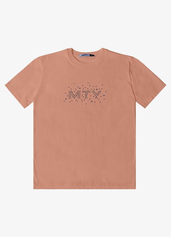 Vista 2 T- Shirt Meia Malha Feminina Marrom MINTY MINTY
