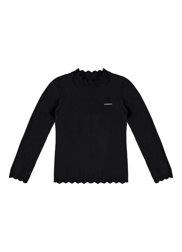 Blusa Básica em Tricô Preto