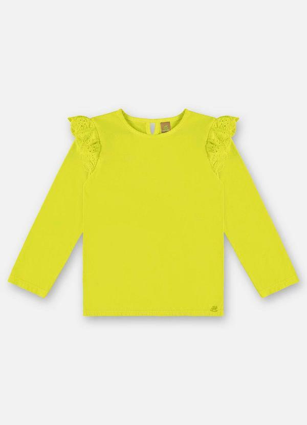 Blusa Básica Infantil Menina Verde