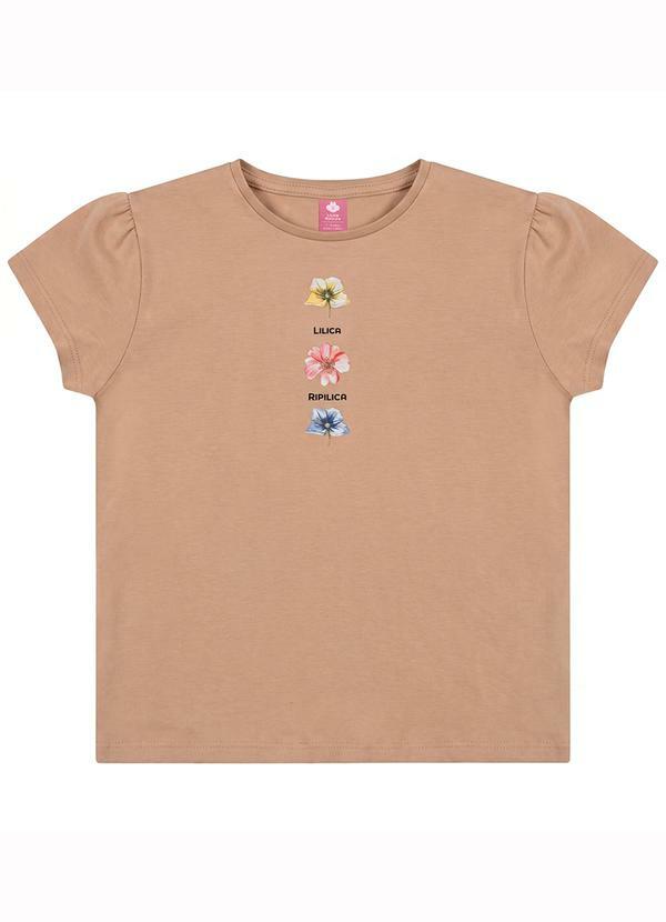 Blusa Manga Curta Floflo Bebê Feminina Lilica Repilica Rosa