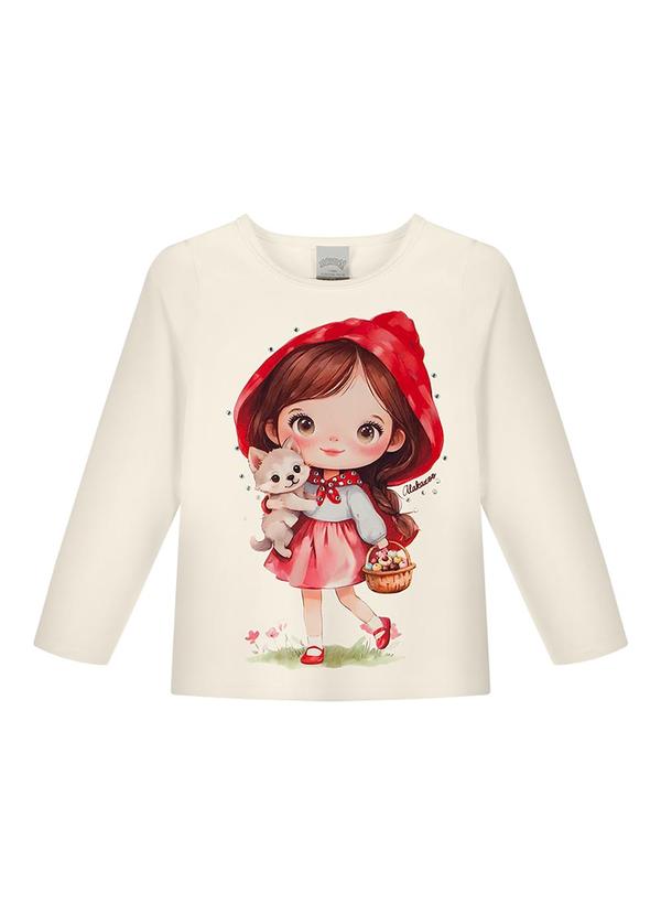 Blusa de Mangas Longas com Strass Vermelho