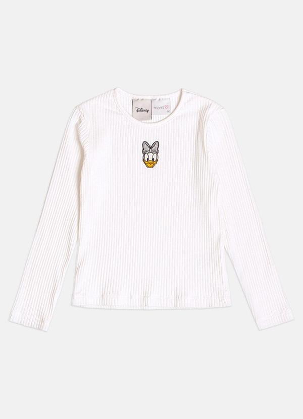Blusa Disney Menina Infantil Off White Canelada da
