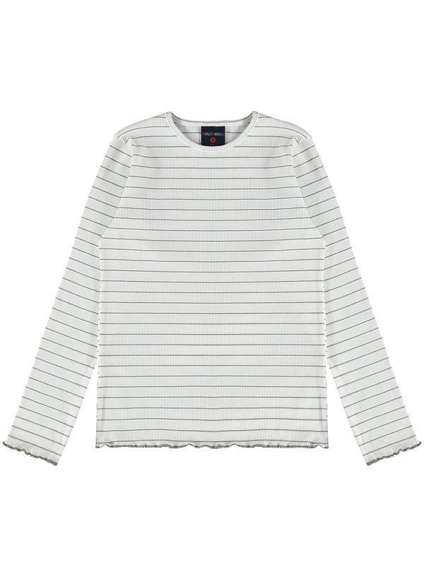 Blusa em Ribaninha Infantil Off White