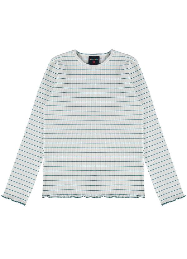 Blusa em Ribaninha Infantil Off White
