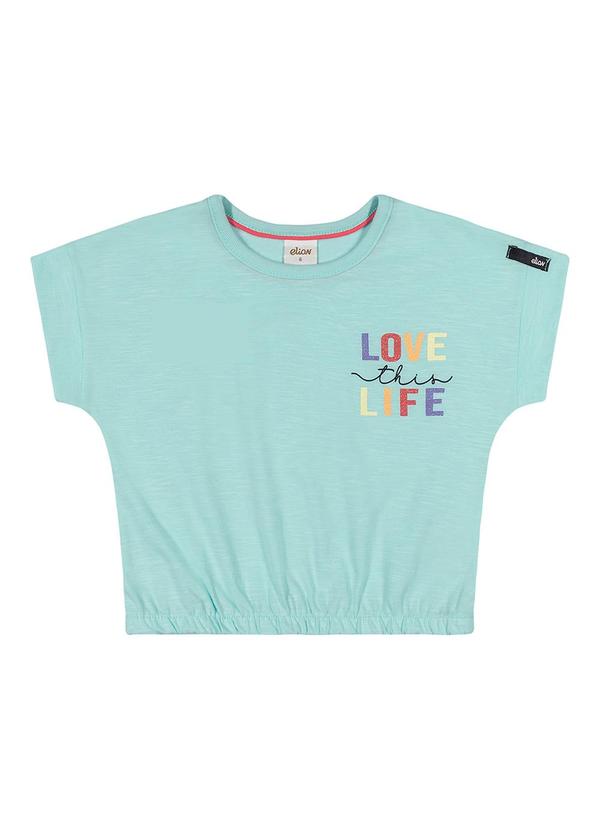 Vista 2 Blusa Menina Infantil Azul Elian Elian