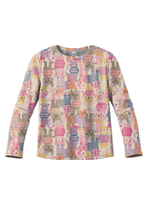 Blusa Gatinhos em Cotton Off White