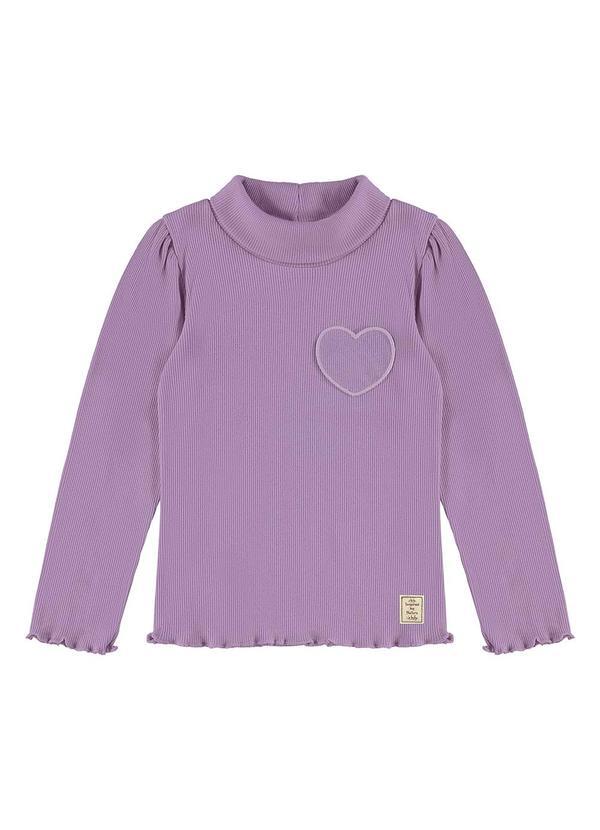 Blusa Gola Alta em Ribana Roxo