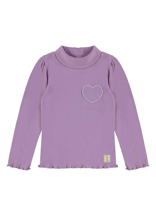 Blusa Gola Alta em Ribana Roxo