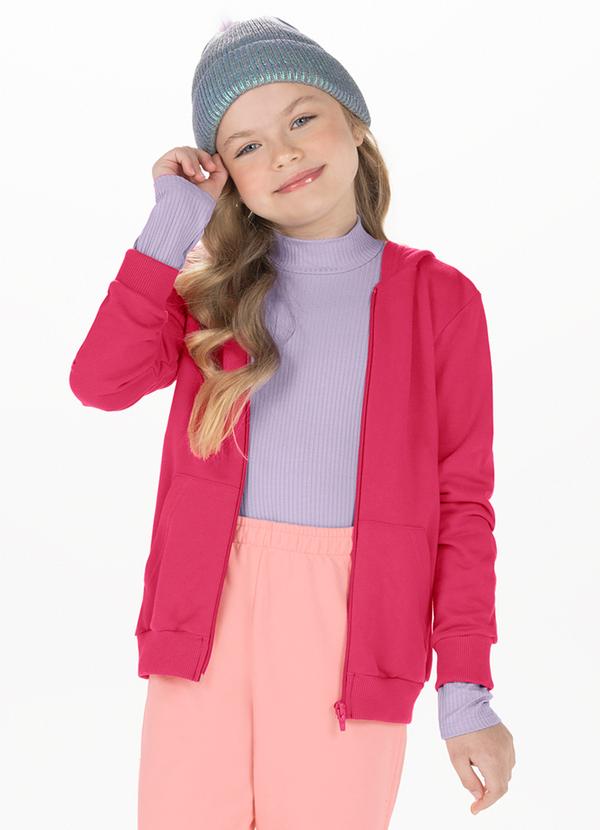Blusa Infantil em Moletom sem Felpa Roxo